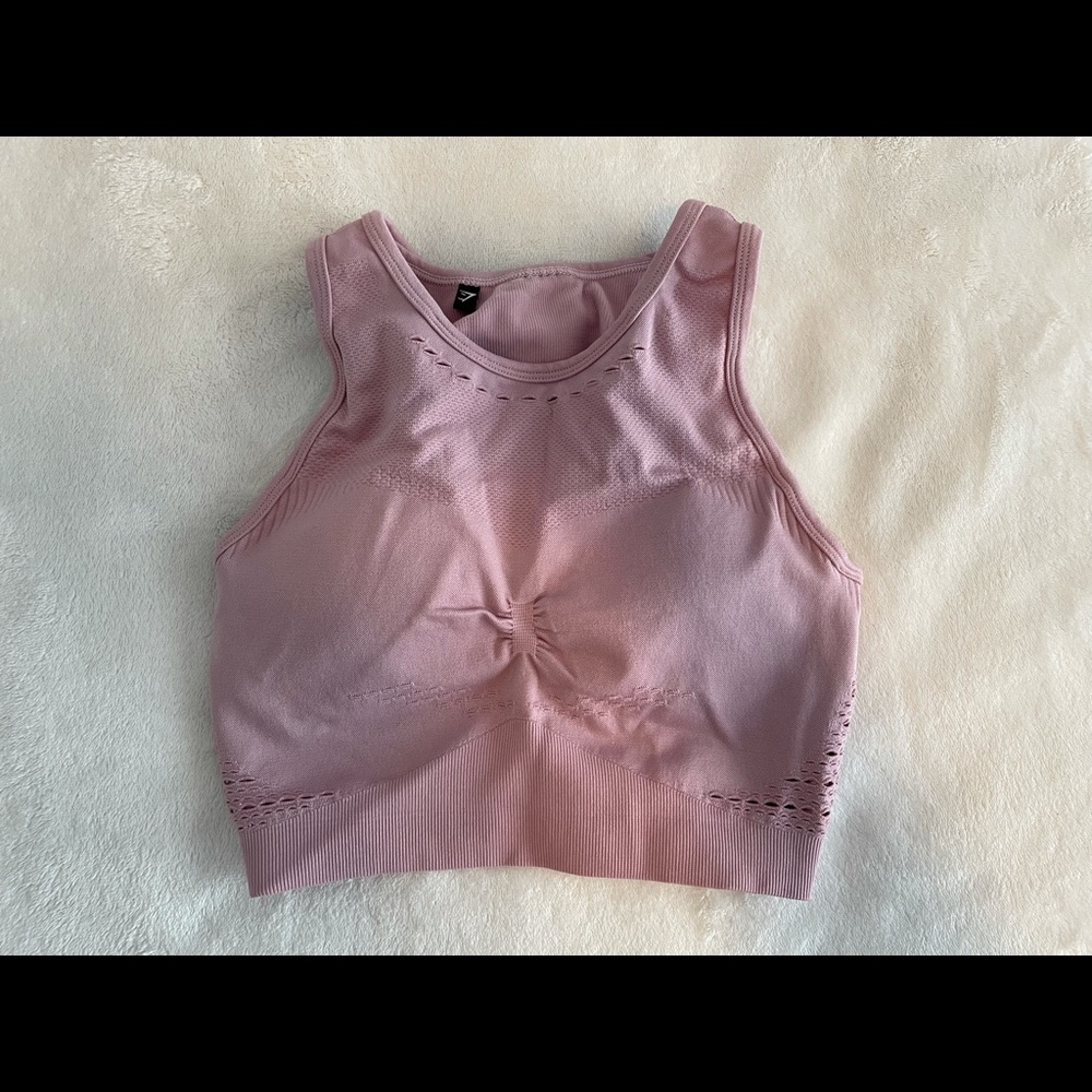 GYMSHARK ROSE COLORED BRA